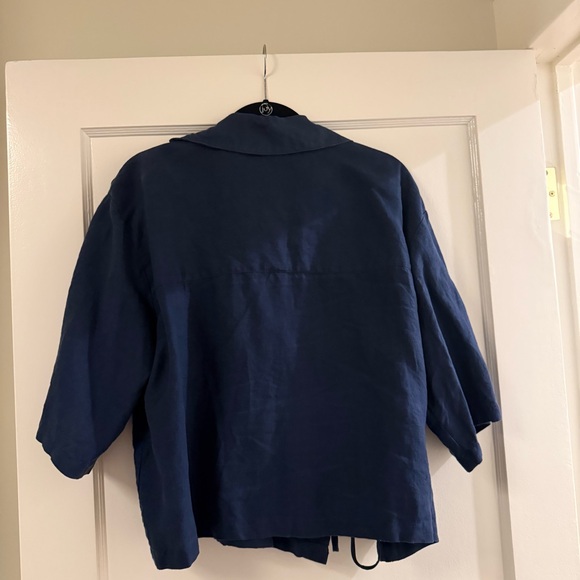 Deiji Studios Asymmetrical Top — BLUE - Picture 12 of 14